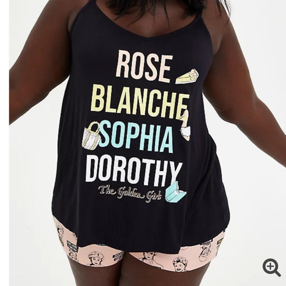 🆕GOLDEN GIRLS BLACK SLEEP SET